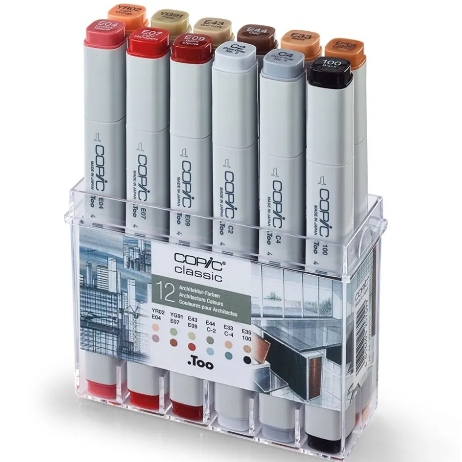 Copic Marker Classic Sett – 12stk – Architecture