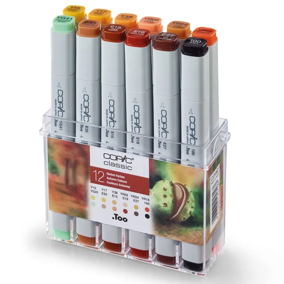 Copic Marker Classic Sett – 12stk – Autumn