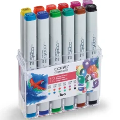 Copic Marker Classic Sett – 12stk – Bright Colours