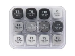 Copic Marker Classic Sett – 12stk – Grå Toner Grey