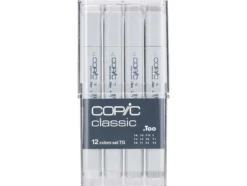 Copic Marker Classic Sett – 12stk – Grå Toner Grey