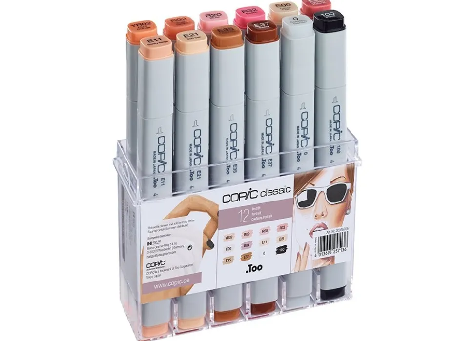Copic Marker Classic Sett – 12stk – Hudfarger