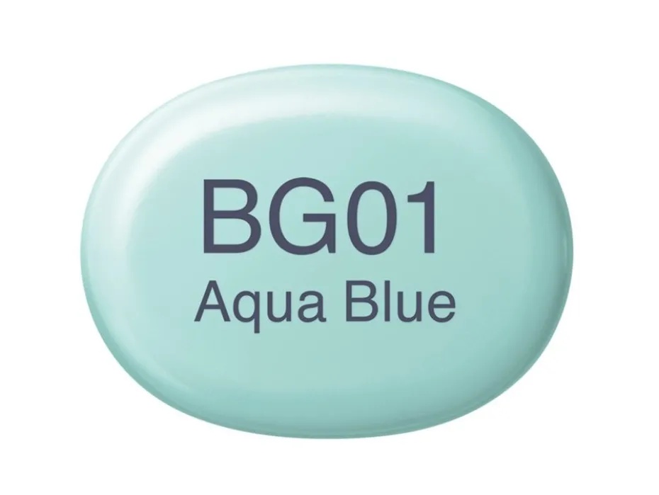 Copic Marker Sketch – BG01 Aqua Blue