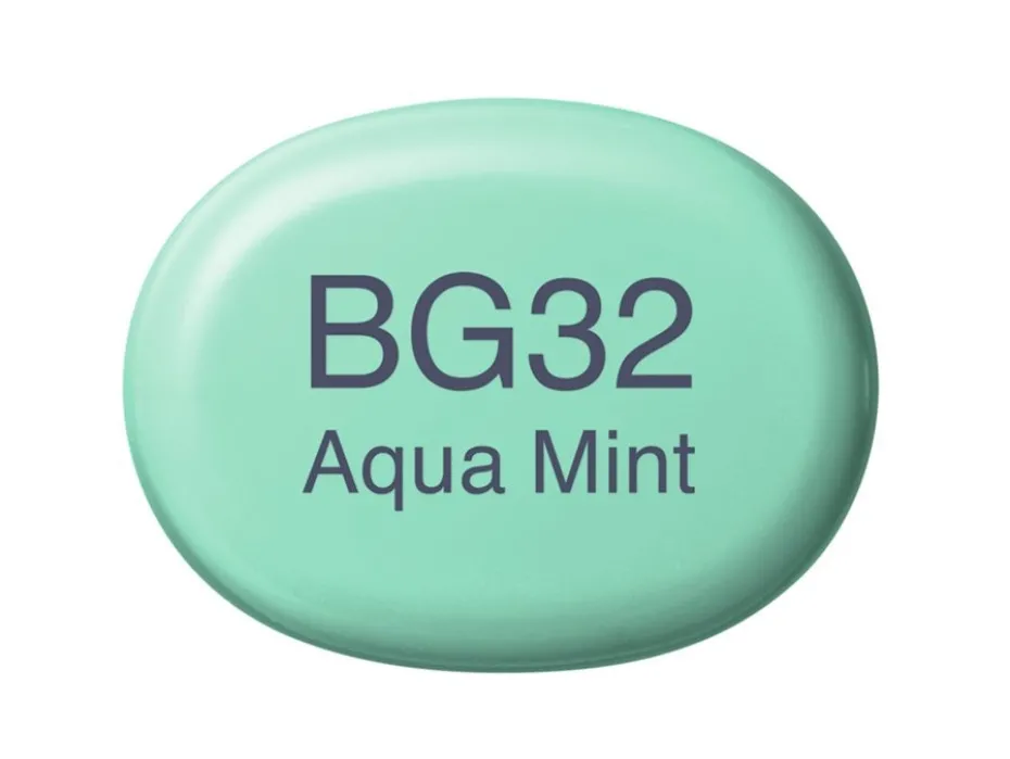 Copic Marker Sketch – BG32 Aqua Mint