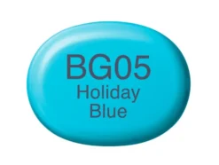 Copic Marker Sketch – BG05 Holiday Blue