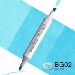 Copic Marker Sketch – BG02 New Blue