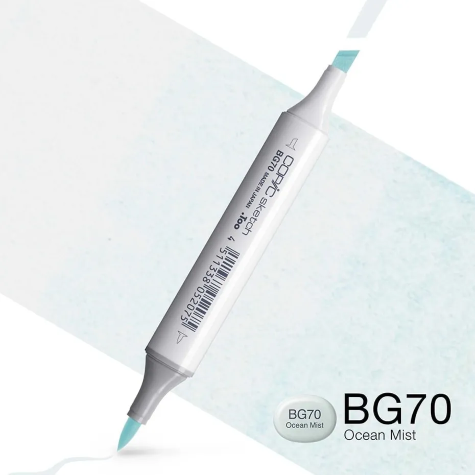 Copic Marker Sketch – BG70 Ocean Mist