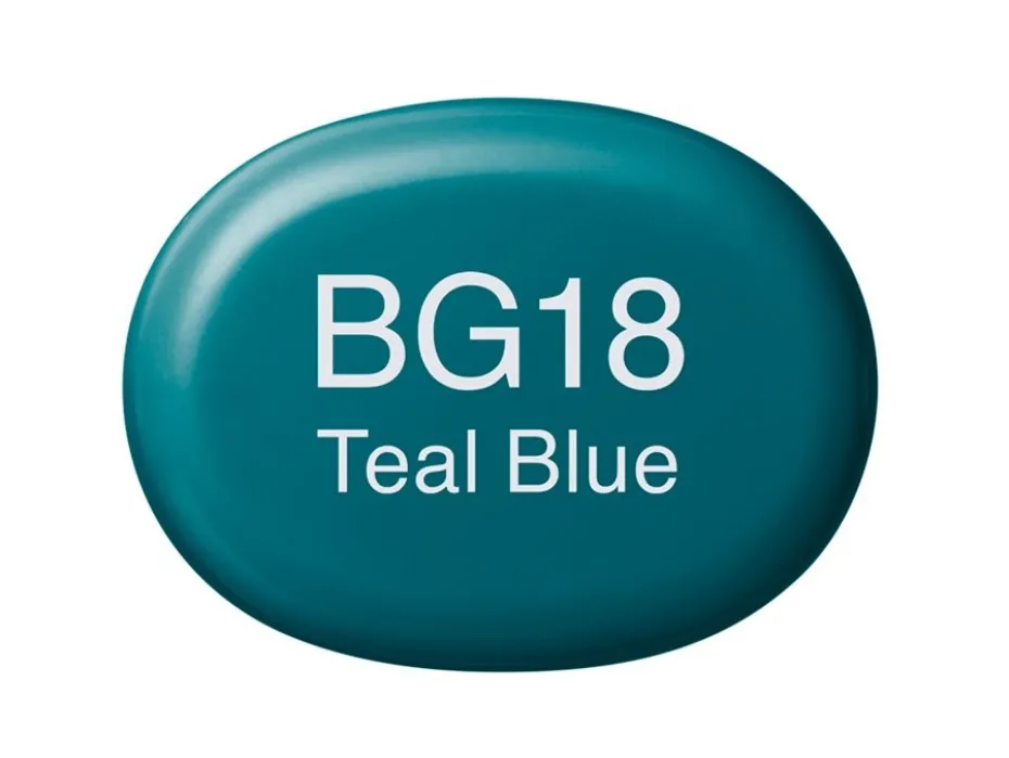 Copic Marker Sketch – BG18 Teal Blue