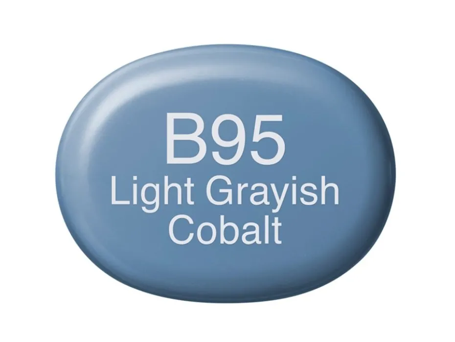 Copic Marker Sketch – B95 Light Grayish Cobalt
