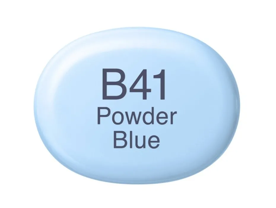 Copic Marker Sketch – B41 Powder Blue