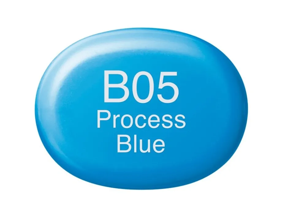 Copic Marker Sketch – B05 Process Blue