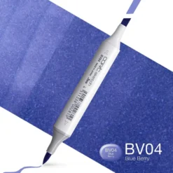 Copic Marker Sketch – BV04 Blue Berry