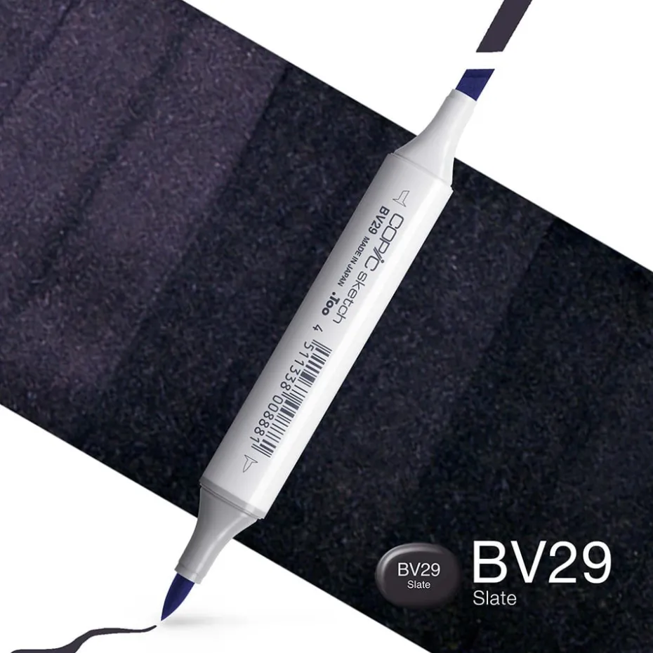 Copic Marker Sketch – BV29 Slate