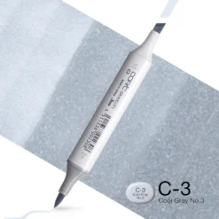 Copic Marker Sketch – C3 Cool Gray No.3