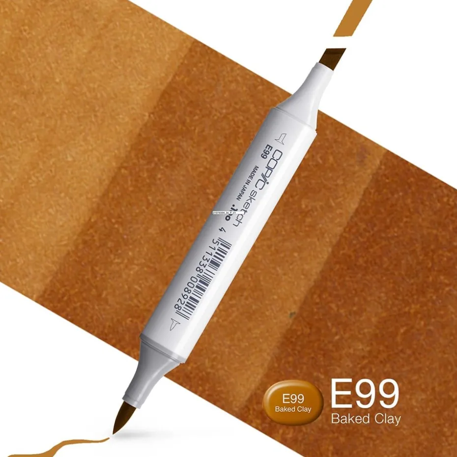 Copic Marker Sketch – E99 Baked Clay