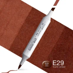 Copic Marker Sketch – E29 Burnt Umber