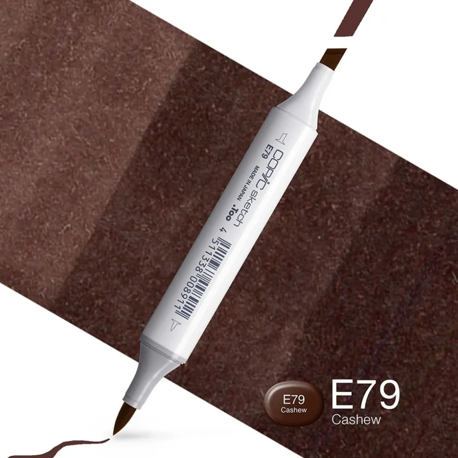 Copic Marker Sketch – E79 Cashew