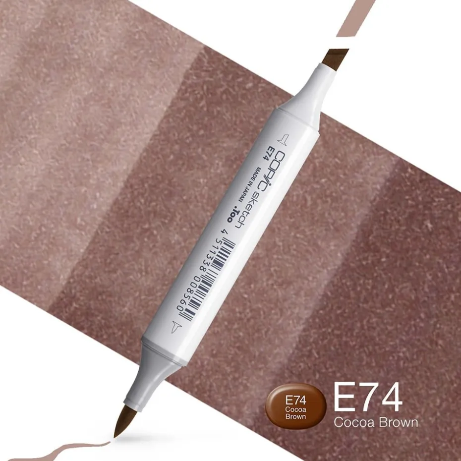 Copic Marker Sketch – E74 Cocoa Brown