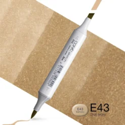 Copic Marker Sketch – E43 Dull Ivory