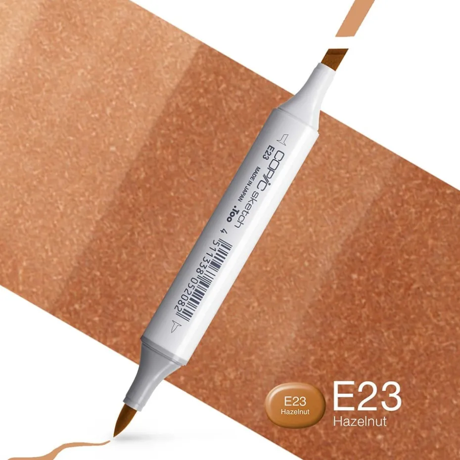 Copic Marker Sketch – E23 Hazelnut