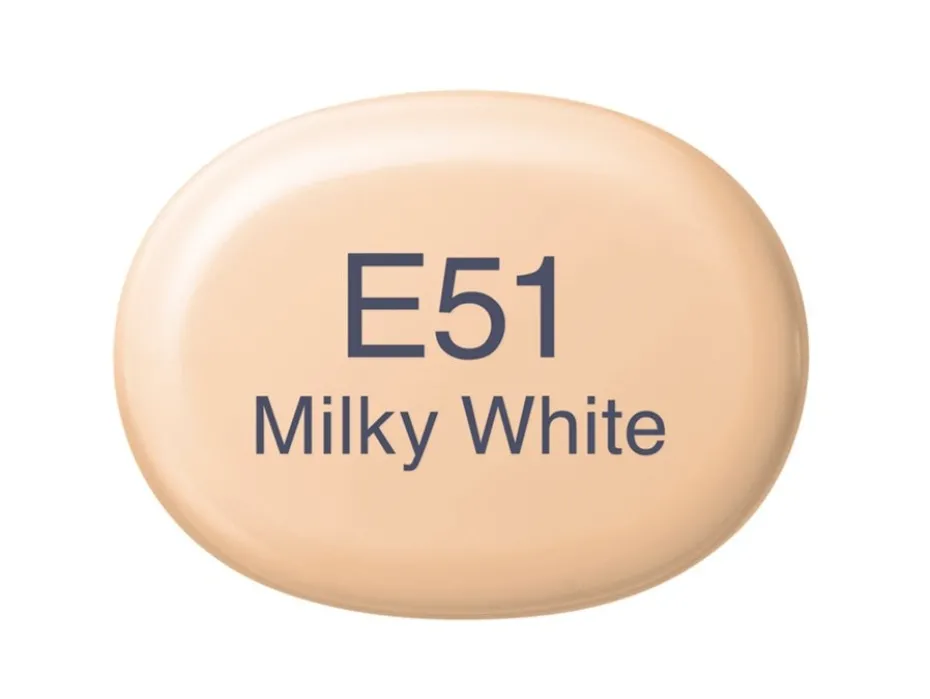 Copic Marker Sketch – E51 Milky White