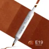 Copic Marker Sketch – E19 Redwood