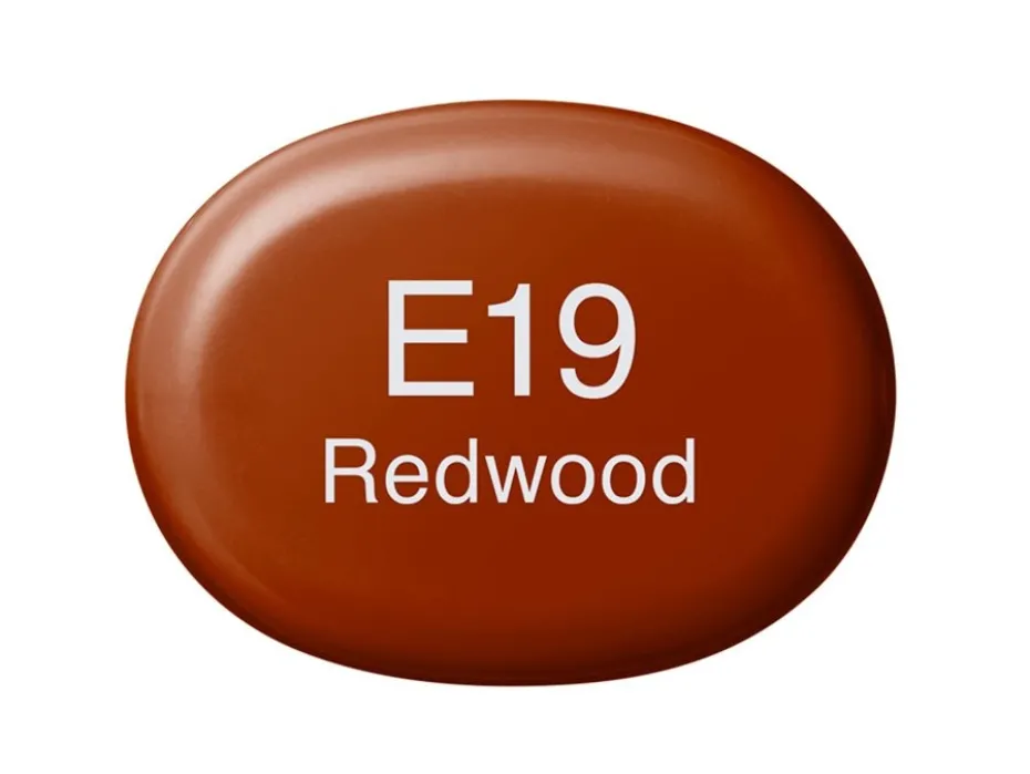 Copic Marker Sketch – E19 Redwood