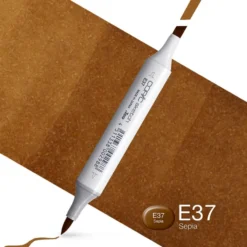 Copic Marker Sketch – E37 Sepia