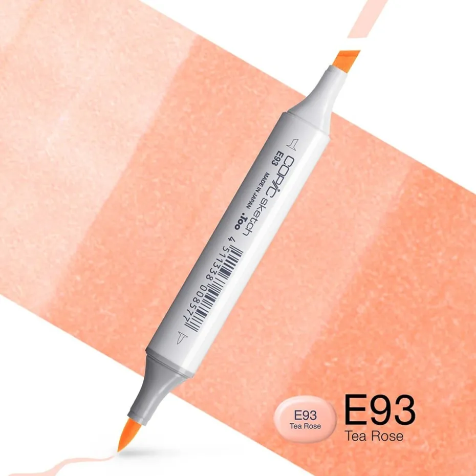 Copic Marker Sketch – E93 Tea Rose
