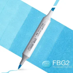 Copic Marker Sketch – FBG2 Fluorescent Dull Blue Green