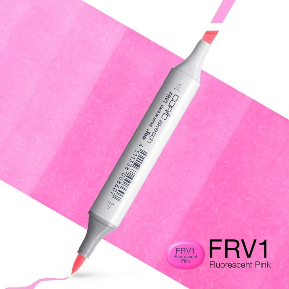 Copic Marker Sketch – FRV1 Fluorescent Pink