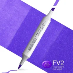 Copic Marker Sketch – FV2 Fluorescent Dull Violet