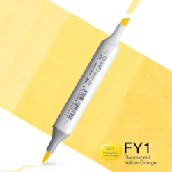 Copic Marker Sketch – FY1 Fluorescent Yellow Orange
