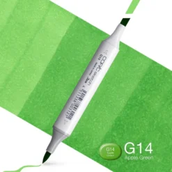 Copic Marker Sketch – G14 Apple Green
