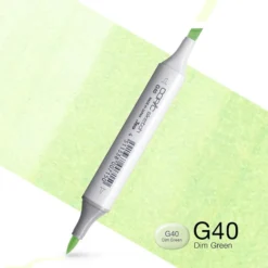 Copic Marker Sketch – G40 Dim Green