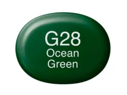 Copic Marker Sketch – G28 Ocean Green