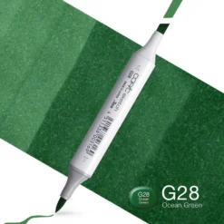 Copic Marker Sketch – G28 Ocean Green