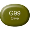 Copic Marker Sketch – G99 Olive