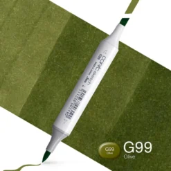 Copic Marker Sketch – G99 Olive