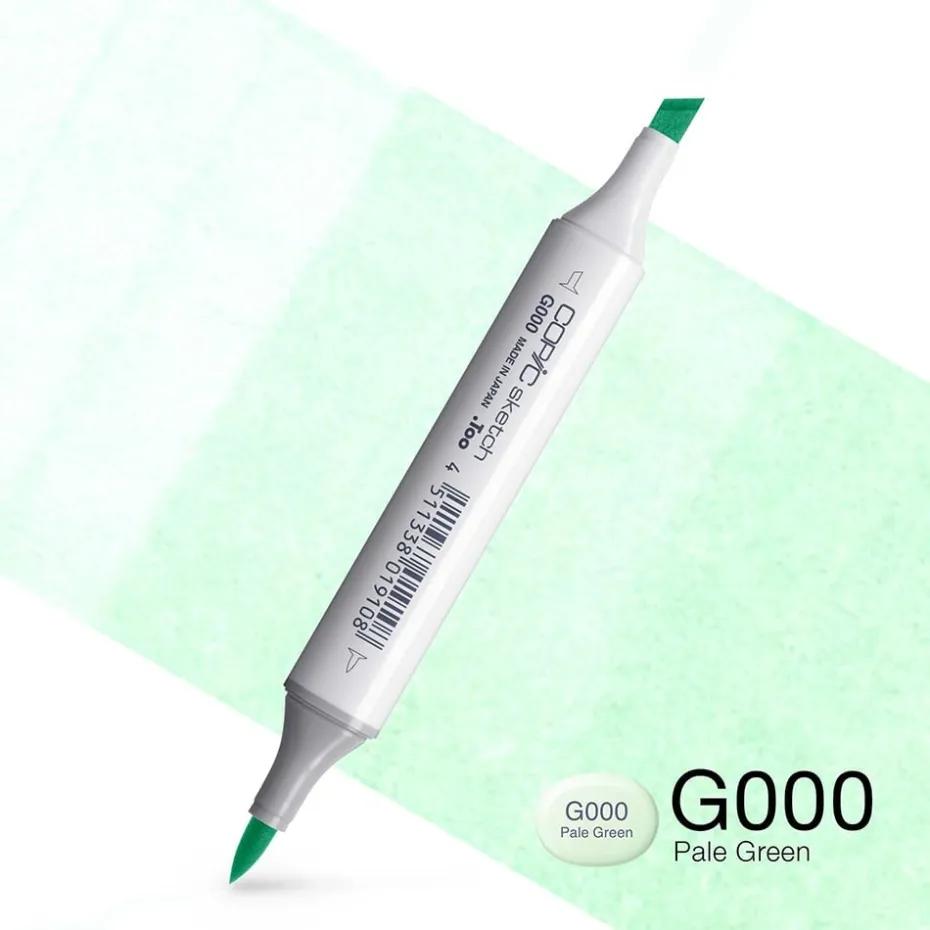 Copic Marker Sketch – G000 Pale Green