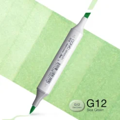 Copic Marker Sketch – G12 Sea Green
