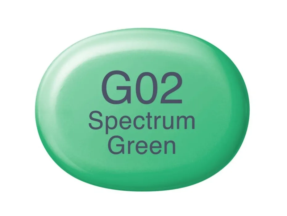Copic Marker Sketch – G02 Spectrum Green