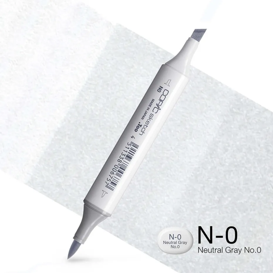 Copic Marker Sketch – N0 Neutral Gray No.0