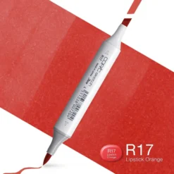 Copic Marker Sketch – R17 Lipstick Orange