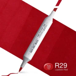 Copic Marker Sketch – R29 Lipstick Red