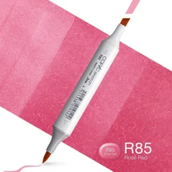 Copic Marker Sketch – R85 Rose Red