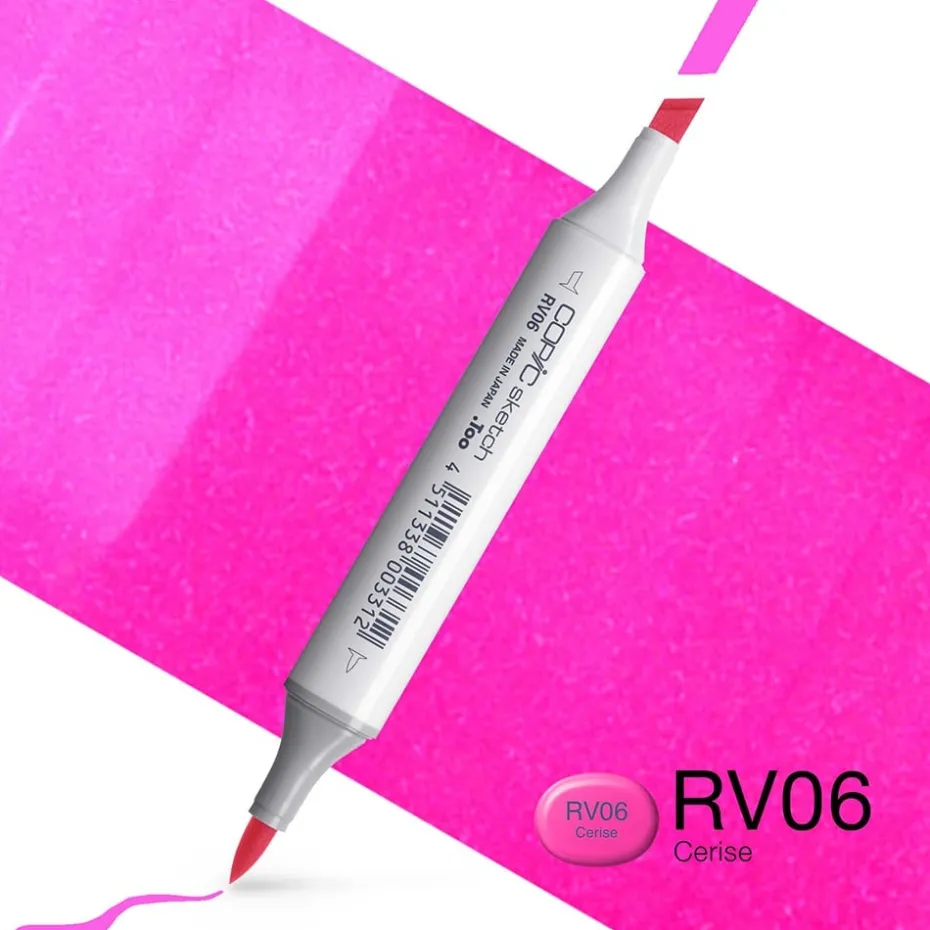 Copic Marker Sketch – RV06 Cerise