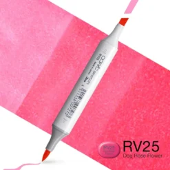 Copic Marker Sketch – RV25 Dog Rose Flower