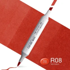 Copic Marker Sketch – R08 Vermilion