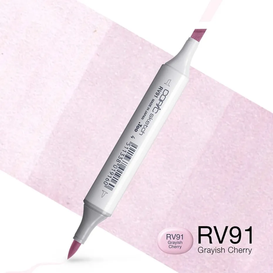 Copic Marker Sketch – RV91 Grayish Cherry